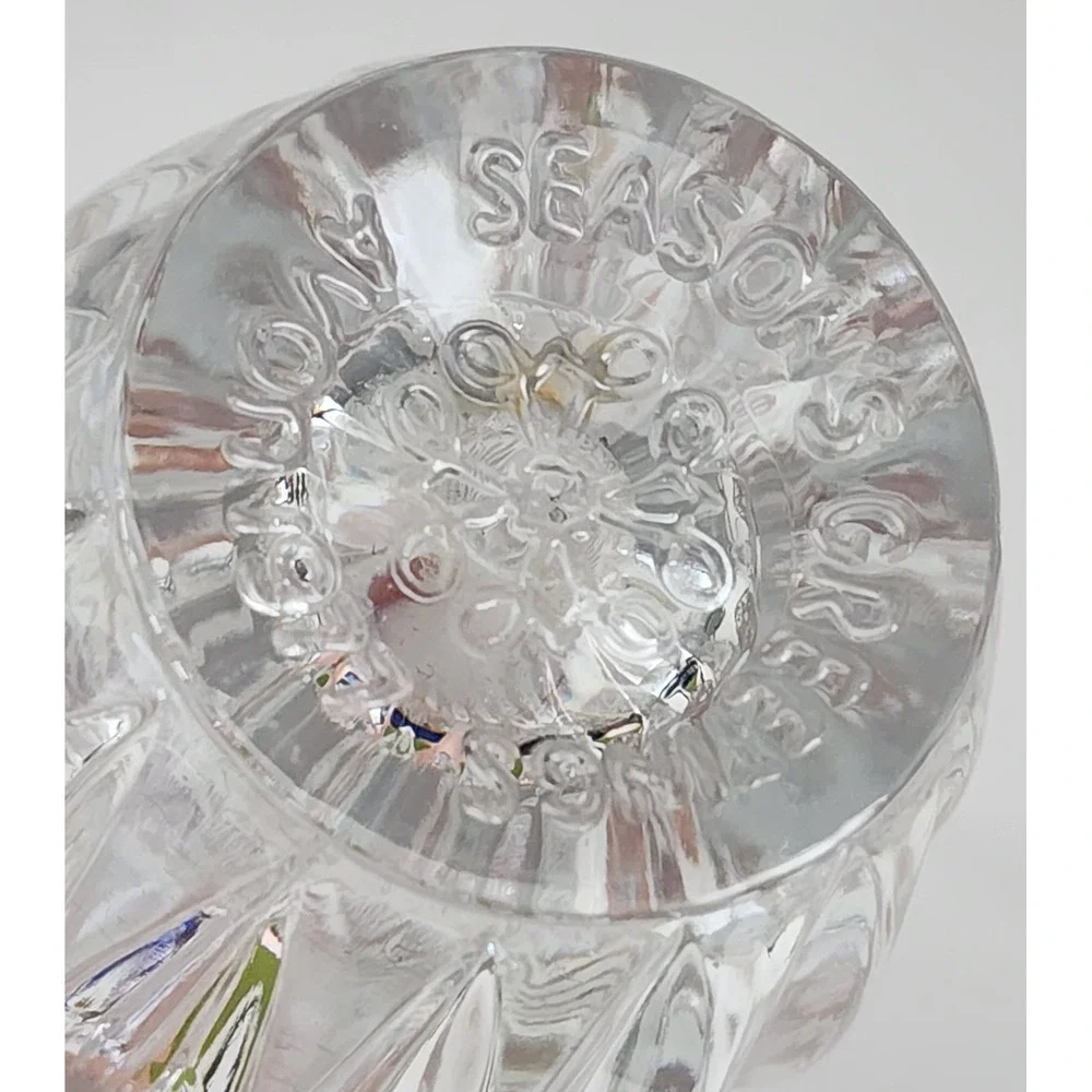 1977 Fostoria for Avon Crystal Bud Vase Clear Ribbed Avon Rep Gift EXC 5.5